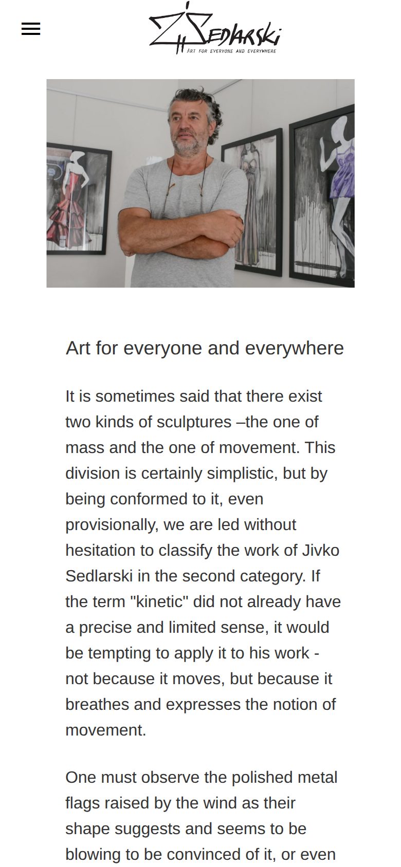 Sedlarski Art on a phone — Biography